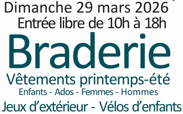 Lire la suite à propos de l’article Braderie de vêtements Printemps – Eté 2026