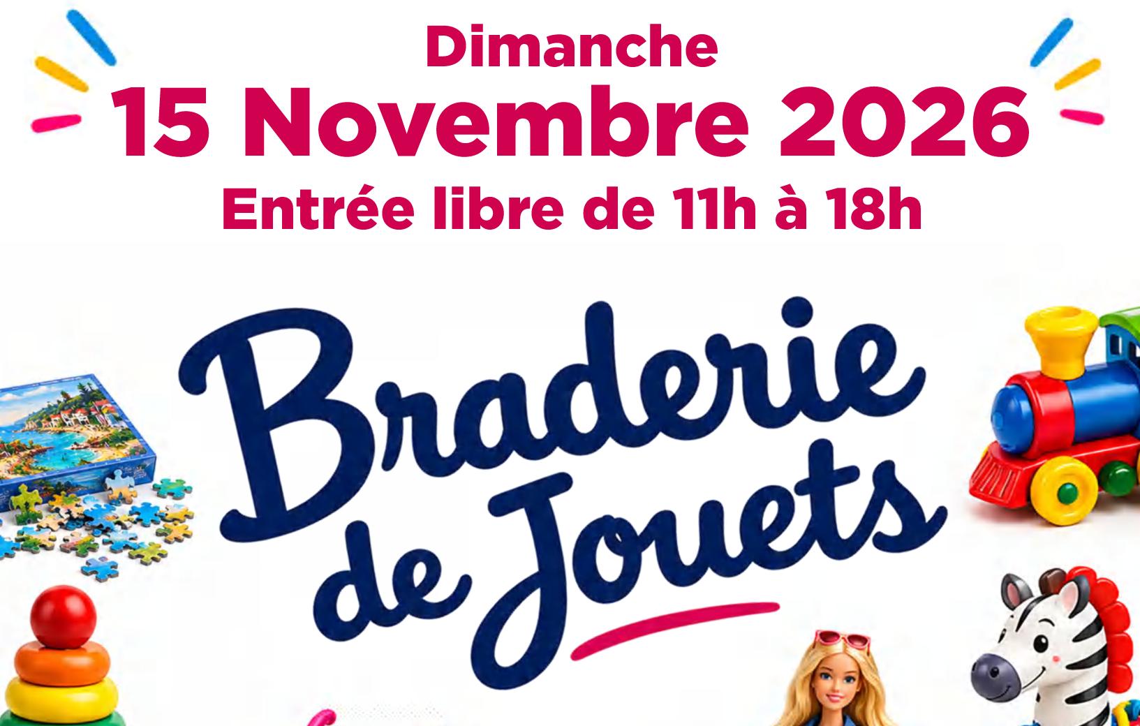 Lire la suite à propos de l’article Braderie de Jouets nov 2026